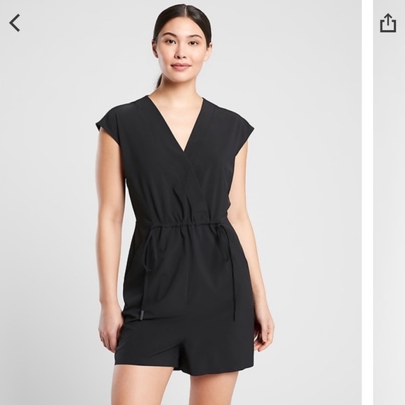 Athleta black Marlow Romper L